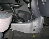 Бесштыревой блокиратор DRAGON на автомобиль DAEWOO MATIZ (1998-2015) мех. КП