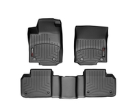 Передние и задние полиуретановые коврики салона для автомобиля Mercedes Benz ML350 / GL (2012-). 44401-1-2 Weathertech, комплект 4 шт., цвет черный