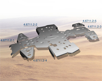 Алюминиевая защита квадроцикла для Stels ATV 800 Dinli 444.6711.2