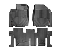 Передние и задние полиуретановые коврики салона для автомобиля Infiniti J / Nissan Pathfinder (2013-). 44445-1-2 Weathertech, комплект 4 шт., цвет черный
