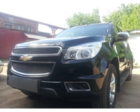 Решетка радиатора на автомобиль Chevrolet Трейлблейзер 2013- black низ. ZR.CH.TR.13.bot.b