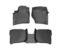 Передние и задние коврики салона полиуретановые для автомобиля Porsche Cayenne (2012 -) / Volkswagen Touareg (2010-2014). 44333-1-3 Weathertech, комплект 4 шт., цвет черный