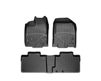 Коврики передние и задние автомобильные полиуретановые для автомобиля Ford Edge (2011-). 443491-441102 Weathertech, комплект 4 шт., цвет черный