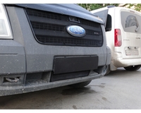 Защита радиатора для автомобиля Ford Transit 2006-2015 верх black. ZR.FOR.TRA.06-15.top.b