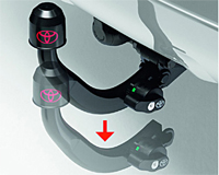 Фаркоп съёмный вертикальный для автомобиля Toyota Rav4(2012-). Оригинал PZ401-X0556-00