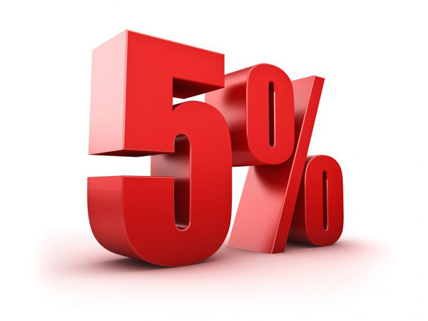 Дополнительная скидка 5% 