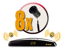 BS-6251 ParkMaster PLUS Система контроля «слепых» зон 4датчика BS05 + парковочный радар переднего бампера 4 датчика BS05  