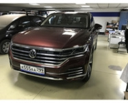 Volkswagen Touareg 2019г.в. Установили двухканальный видеорегистратор BLACKVUE DR750S-2CH.