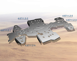 Алюминиевая защита квадроцикла для Stels ATV 800 Dinli 444.6711.2