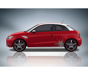 8X0801211-AG ABT AUDI  A1 спойлер передний серебро