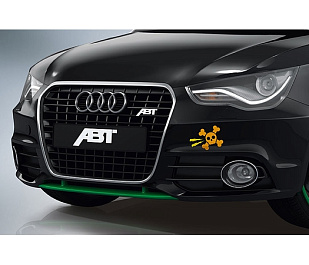 8X0801211-GG ABT AUDI A1 спойлер передний зеленый