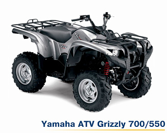 Алюминиевая защита квадроцикла для Yamaha ATV Grizzly 700/550 444.7103.2