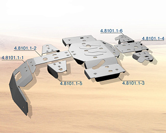 Алюминиевая защита квадроцикла для Yaguzi ATV DF700 AL 444.8101.1