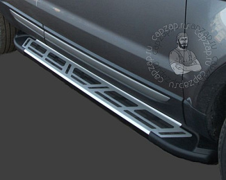 Пороги алюминиевые Volkswagen Tiguan (2008-) Can Otomotiv (Corund) VWTI.53.3923