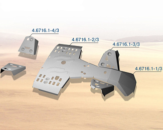 Алюминиевая защита квадроцикла для Stels ATV 400 Hunter 444.6716.1