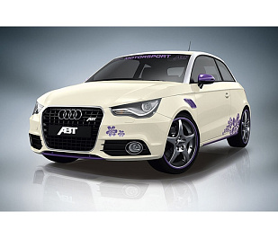 8X0801211-LV ABT AUDI A1 спойлер передний фиолетовый